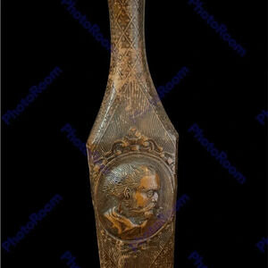 Leather Face Decanter Bottle El Quijote De La Mancha 13” High